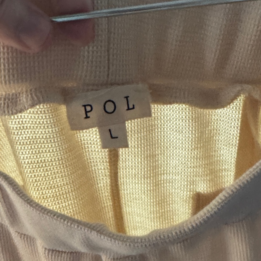 NWOT!!POL Cream A-Line Women's Wide Leg Pants. - Picture 6 of 6